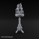 Torch-Crowned Ceremonial Candelabra Miniature for Dungeons and Dragons, Pathfinder or other TTRPGs