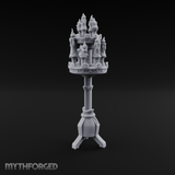 Torch-Crowned Ceremonial Candelabra Miniature for Dungeons and Dragons, Pathfinder or other TTRPGs