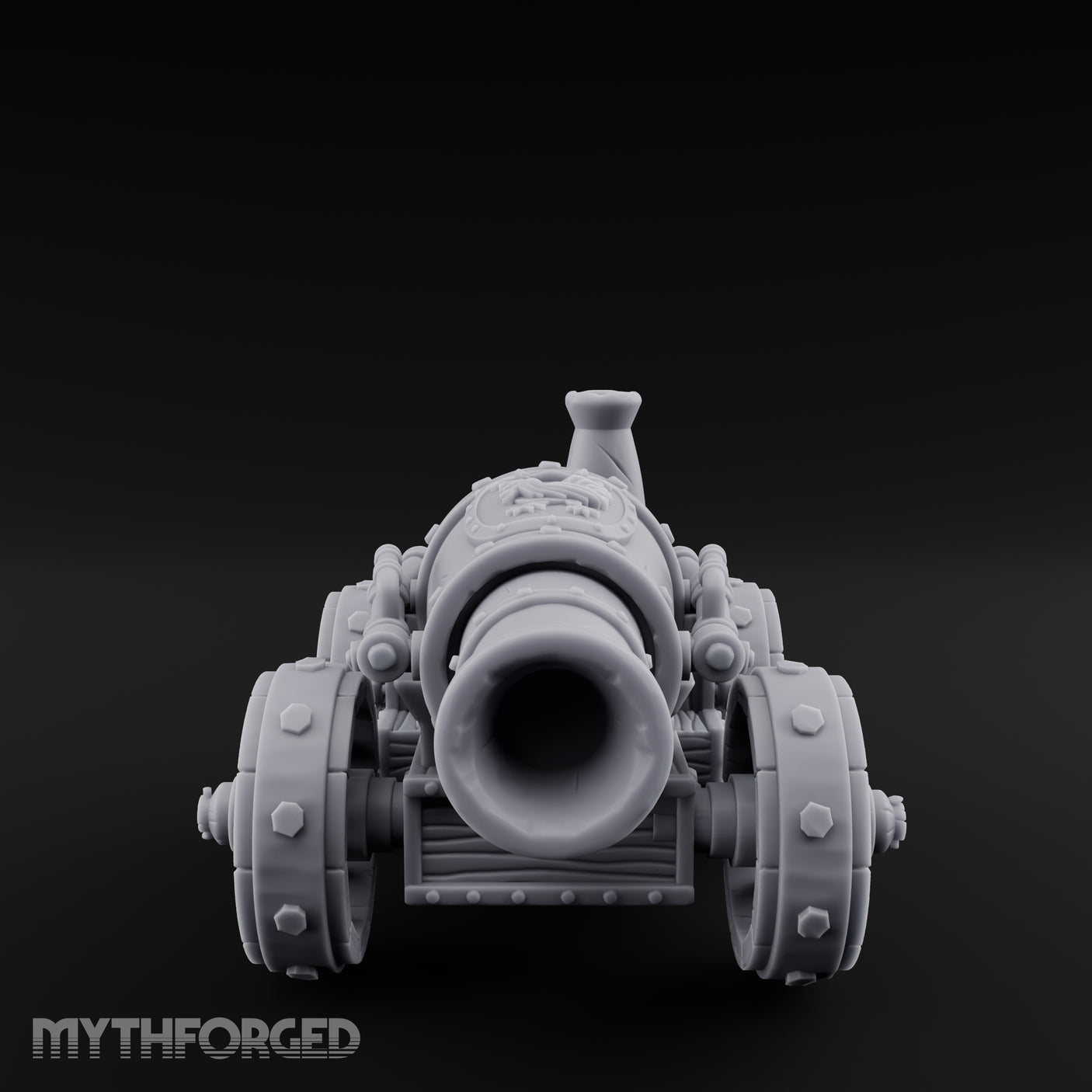 Barrel Gaping Siege Cannon Miniature for Dungeons and Dragons, Pathfinder or other TTRPGs
