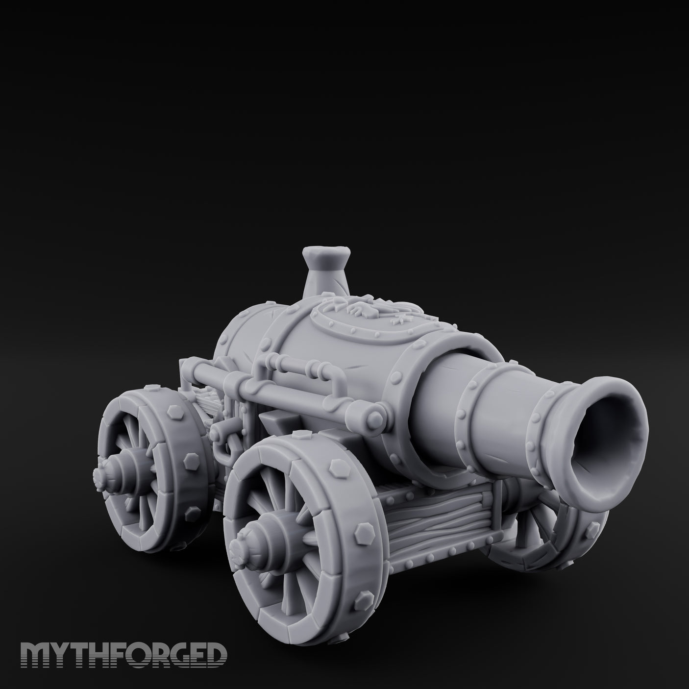 Barrel Gaping Siege Cannon Miniature for Dungeons and Dragons, Pathfinder or other TTRPGs