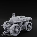 Barrel Gaping Siege Cannon Miniature for Dungeons and Dragons, Pathfinder or other TTRPGs