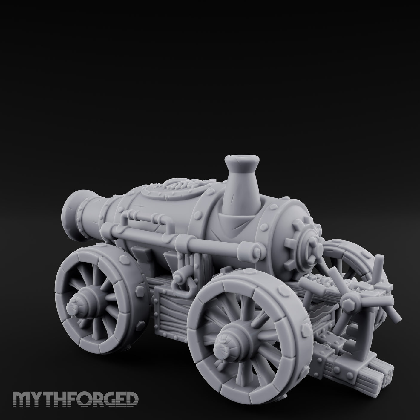 Barrel Gaping Siege Cannon Miniature for Dungeons and Dragons, Pathfinder or other TTRPGs