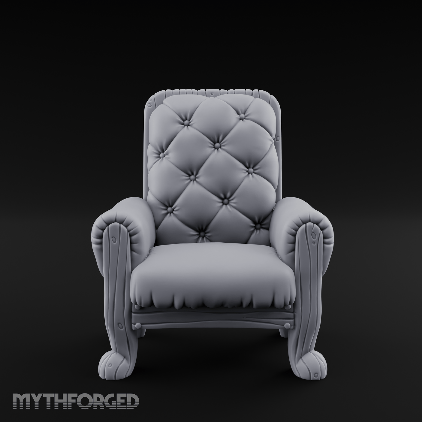 Terrain Chair A Miniature for Dungeons and Dragons, Pathfinder or other TTRPGs