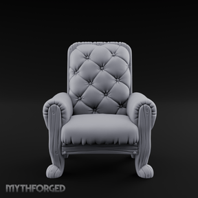 Terrain Chair A Miniature for Dungeons and Dragons, Pathfinder or other TTRPGs