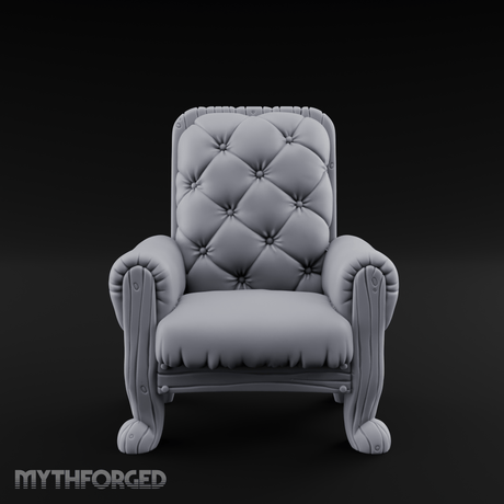 Terrain Chair A Miniature for Dungeons and Dragons, Pathfinder or other TTRPGs