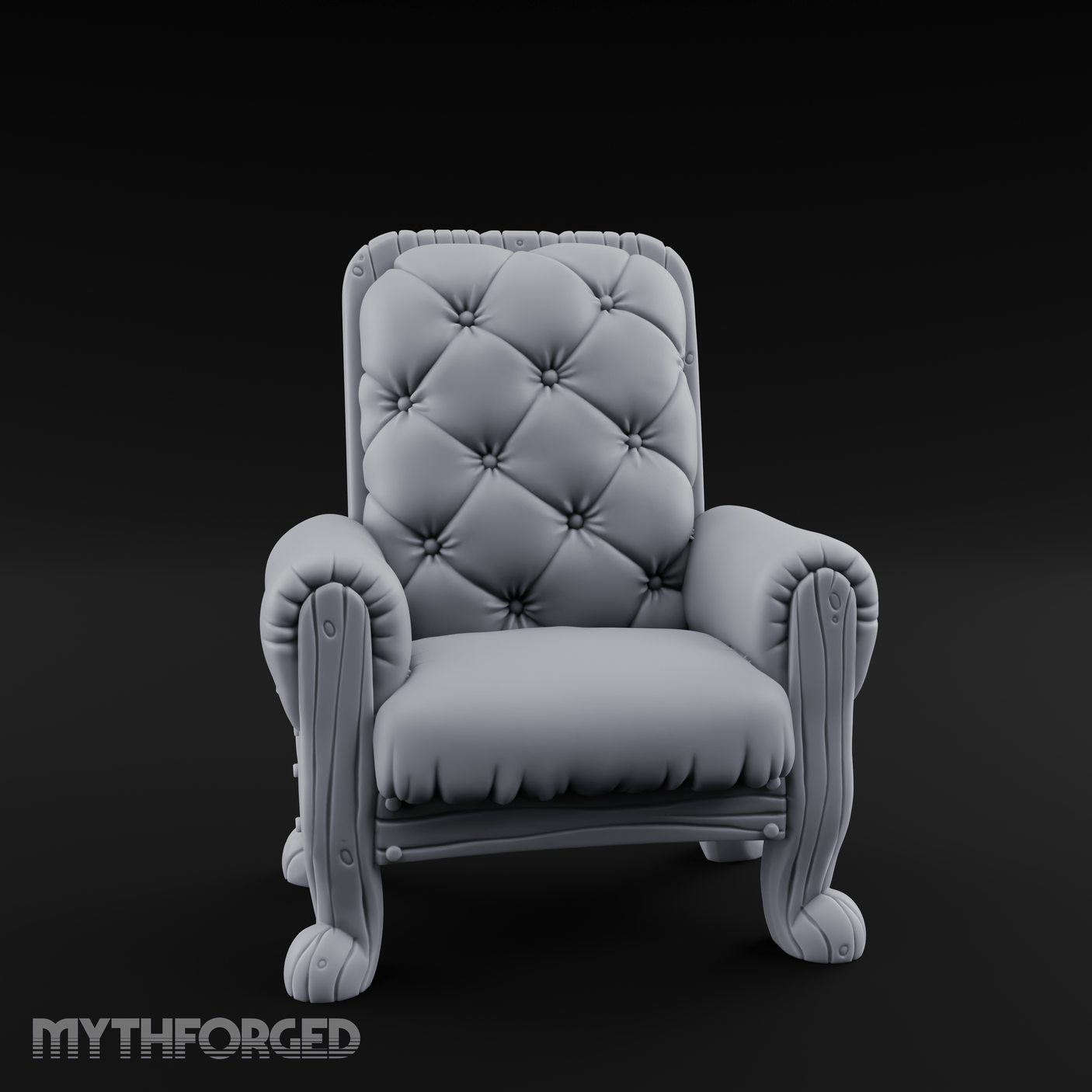 Terrain Chair A Miniature for Dungeons and Dragons, Pathfinder or other TTRPGs