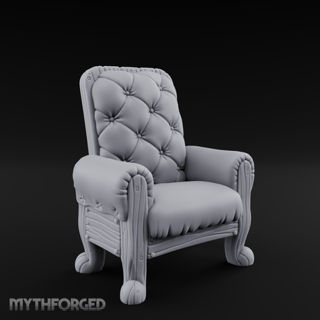 Terrain Chair A Miniature for Dungeons and Dragons, Pathfinder or other TTRPGs