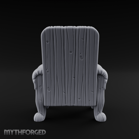 Terrain Chair A Miniature for Dungeons and Dragons, Pathfinder or other TTRPGs
