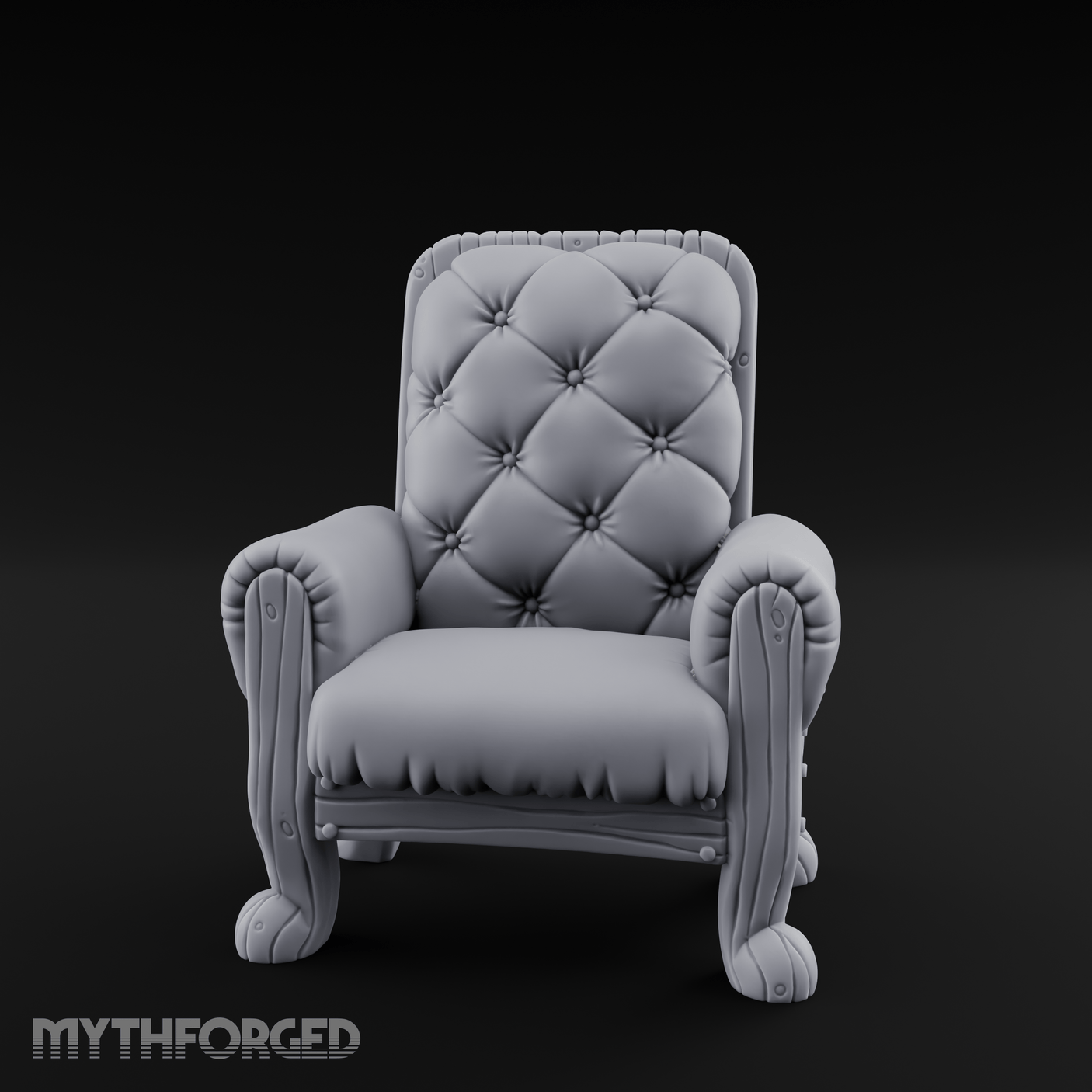 Terrain Chair A Miniature for Dungeons and Dragons, Pathfinder or other TTRPGs