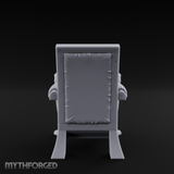 Lion-Headed Throne Chair Miniature for Dungeons and Dragons, Pathfinder or other TTRPGs