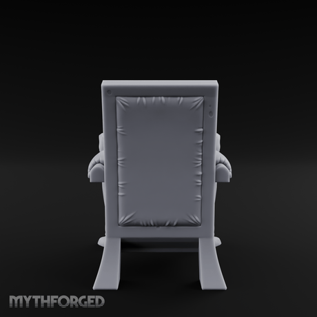 Lion-Headed Throne Chair Miniature for Dungeons and Dragons, Pathfinder or other TTRPGs