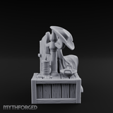 Shroud-Draped Throne Chair Miniature for Dungeons and Dragons, Pathfinder or other TTRPGs