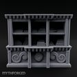 Scroll-Adorned Merchant Storehouse Miniature for Dungeons and Dragons, Pathfinder or other TTRPGs