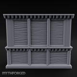 Scroll-Adorned Merchant Storehouse Miniature for Dungeons and Dragons, Pathfinder or other TTRPGs