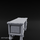 Fluted-Leg Scribe's Desk Miniature for Dungeons and Dragons, Pathfinder or other TTRPGs