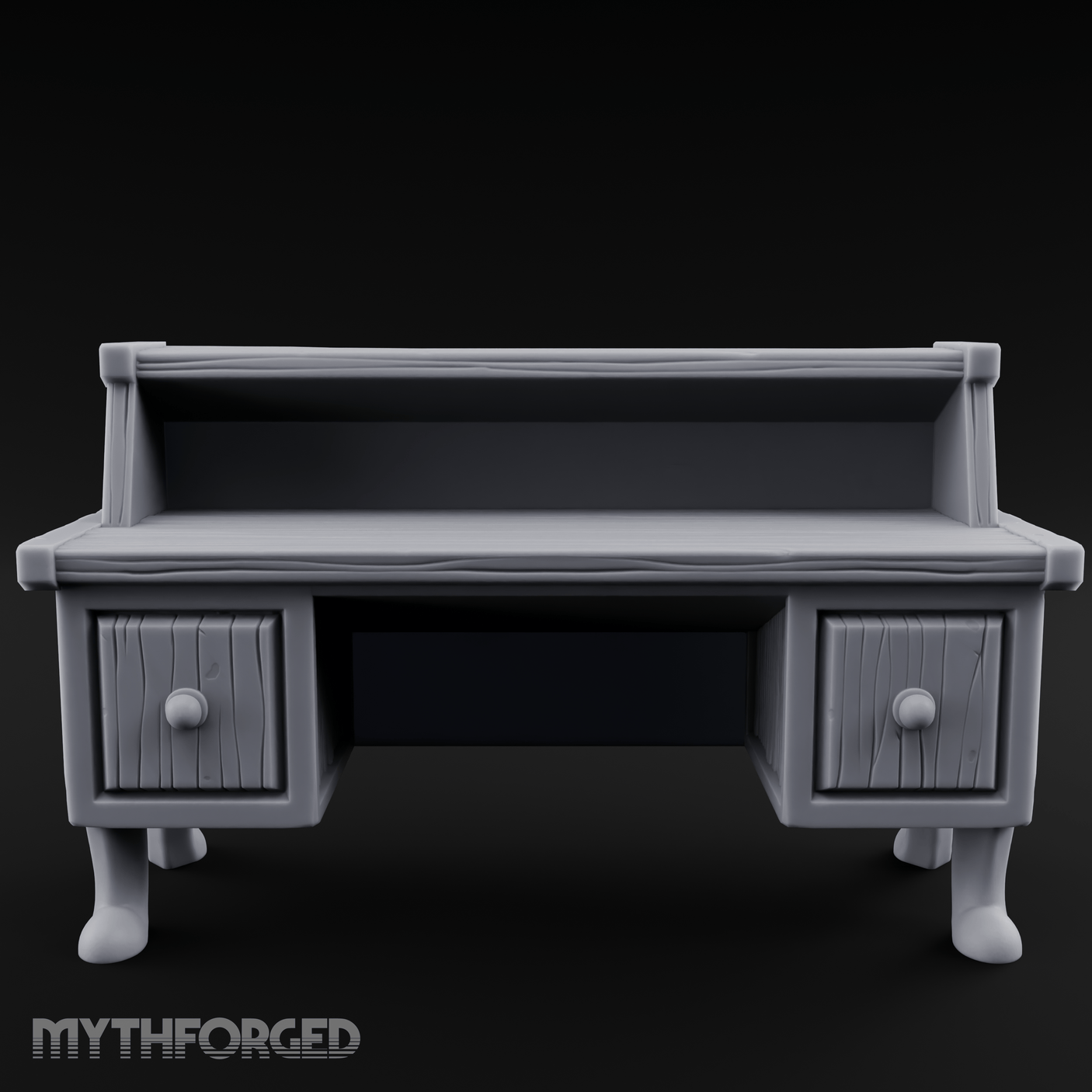 Drawer-Fronted Merchant Counter Miniature for Dungeons and Dragons, Pathfinder or other TTRPGs