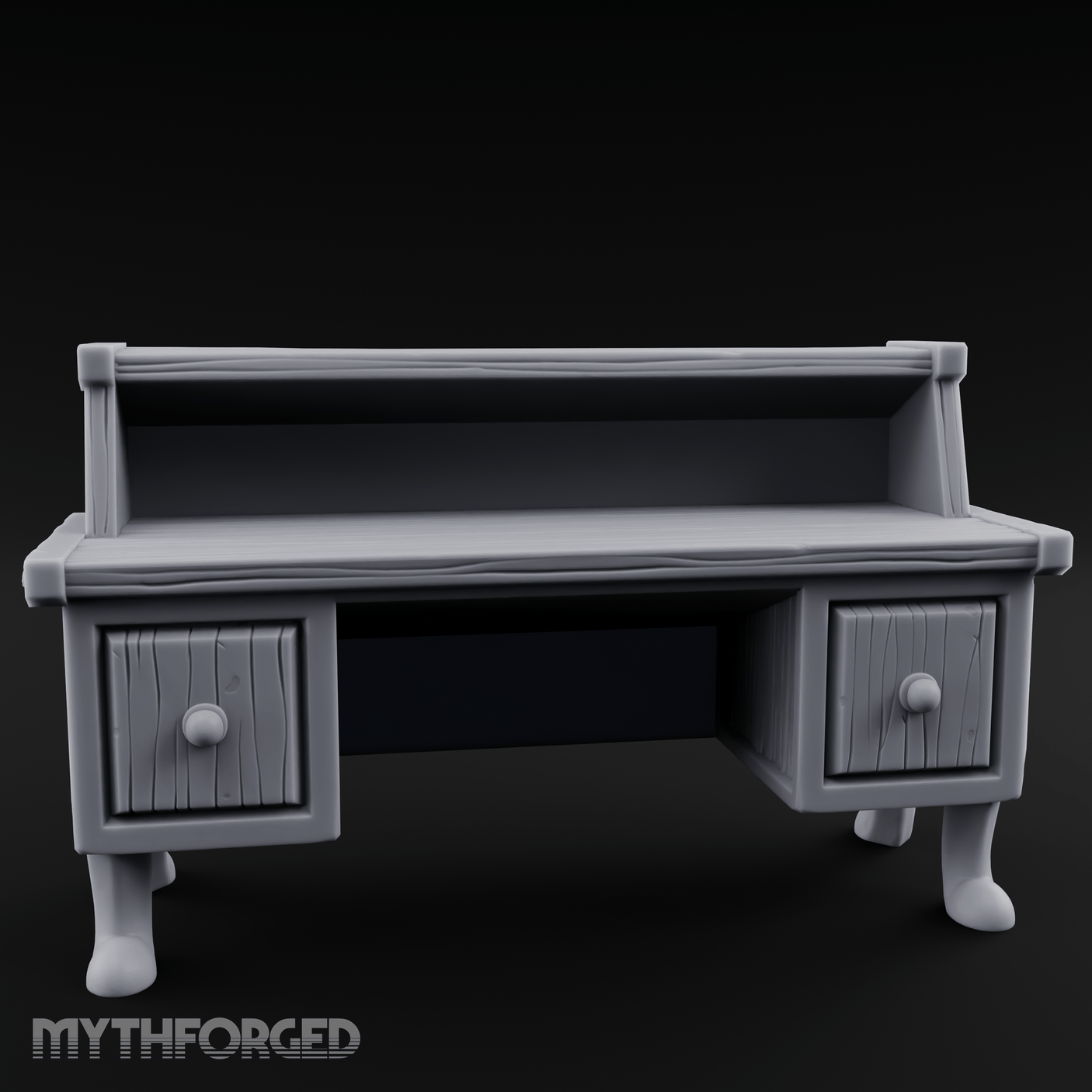 Drawer-Fronted Merchant Counter Miniature for Dungeons and Dragons, Pathfinder or other TTRPGs
