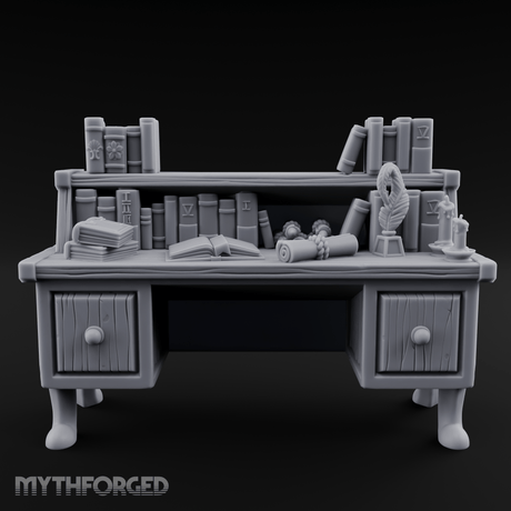 Drawer-Fronted Merchant Counter Miniature for Dungeons and Dragons, Pathfinder or other TTRPGs