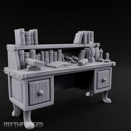 Drawer-Fronted Merchant Counter Miniature for Dungeons and Dragons, Pathfinder or other TTRPGs