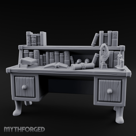 Drawer-Fronted Merchant Counter Miniature for Dungeons and Dragons, Pathfinder or other TTRPGs