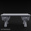 Fluted-Pedestal Noble Writing Desk Miniature for Dungeons and Dragons, Pathfinder or other TTRPGs
