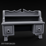 Ring-Handle Merchant Counter Miniature for Dungeons and Dragons, Pathfinder or other TTRPGs