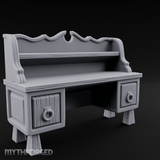 Ring-Handle Merchant Counter Miniature for Dungeons and Dragons, Pathfinder or other TTRPGs
