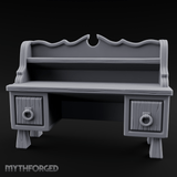 Ring-Handle Merchant Counter Miniature for Dungeons and Dragons, Pathfinder or other TTRPGs