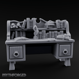 Ring-Handle Merchant Counter Miniature for Dungeons and Dragons, Pathfinder or other TTRPGs