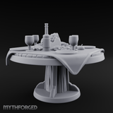 Lavish Feast Dining Table Miniature for Dungeons and Dragons, Pathfinder or other TTRPGs