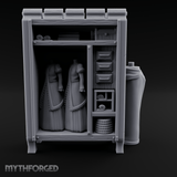 Formal-Dressed Mannequin Display Cabinet Miniature for Dungeons and Dragons, Pathfinder or other TTRPGs