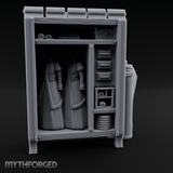 Formal-Dressed Mannequin Display Cabinet Miniature for Dungeons and Dragons, Pathfinder or other TTRPGs