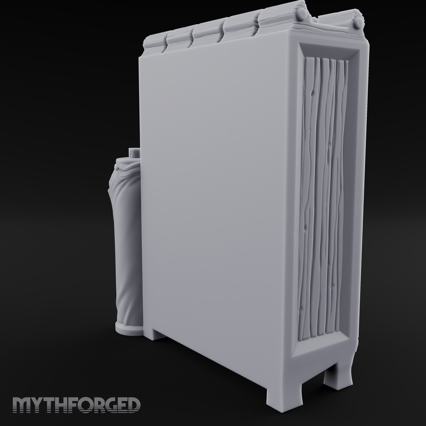 Formal-Dressed Mannequin Display Cabinet Miniature for Dungeons and Dragons, Pathfinder or other TTRPGs
