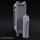 Formal-Dressed Mannequin Display Cabinet Miniature for Dungeons and Dragons, Pathfinder or other TTRPGs