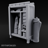 Formal-Dressed Mannequin Display Cabinet Miniature for Dungeons and Dragons, Pathfinder or other TTRPGs