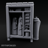 Formal-Dressed Mannequin Display Cabinet Miniature for Dungeons and Dragons, Pathfinder or other TTRPGs