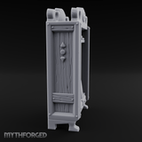 Mannequin-Dressed Tailor's Display Cabinet Miniature for Dungeons and Dragons, Pathfinder or other TTRPGs