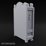 Mannequin-Dressed Tailor's Display Cabinet Miniature for Dungeons and Dragons, Pathfinder or other TTRPGs