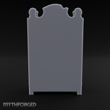 Mannequin-Dressed Tailor's Display Cabinet Miniature for Dungeons and Dragons, Pathfinder or other TTRPGs