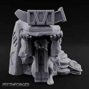 Anicent Dwarven Altar Miniature for Dungeons and Dragons, Pathfinder or other TTRPGs