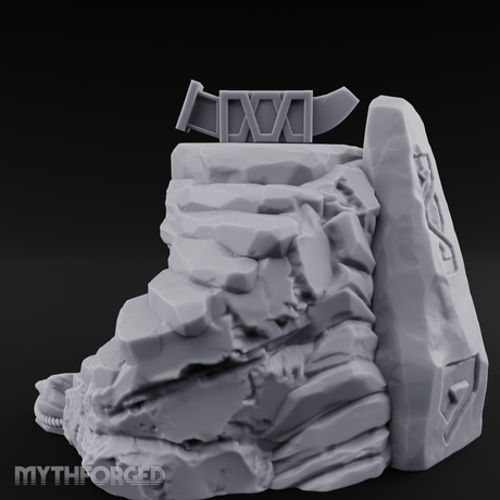 Anicent Dwarven Altar Miniature for Dungeons and Dragons, Pathfinder or other TTRPGs