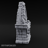 Cat-Nap Stone Hearth Fireplace Miniature for Dungeons and Dragons, Pathfinder or other TTRPGs