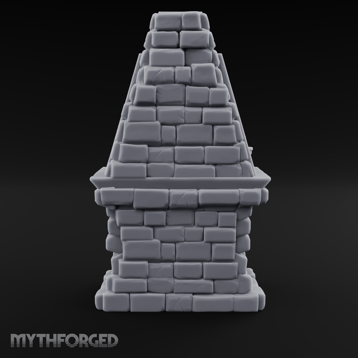 Cat-Nap Stone Hearth Fireplace Miniature for Dungeons and Dragons, Pathfinder or other TTRPGs