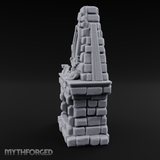 Cat-Nap Stone Hearth Fireplace Miniature for Dungeons and Dragons, Pathfinder or other TTRPGs