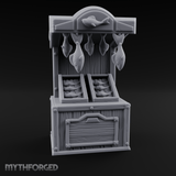 Fish-Monger's Market Stall Miniature for Dungeons and Dragons, Pathfinder or other TTRPGs