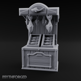 Fish-Monger's Market Stall Miniature for Dungeons and Dragons, Pathfinder or other TTRPGs