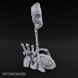 Ornate Ceremonial Banner Stand Miniature for Dungeons and Dragons, Pathfinder or other TTRPGs