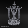 Macabre Bone Idol Miniature for Dungeons and Dragons, Pathfinder or other TTRPGs