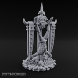 Macabre Bone Idol Miniature for Dungeons and Dragons, Pathfinder or other TTRPGs