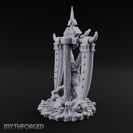Macabre Bone Idol Miniature for Dungeons and Dragons, Pathfinder or other TTRPGs